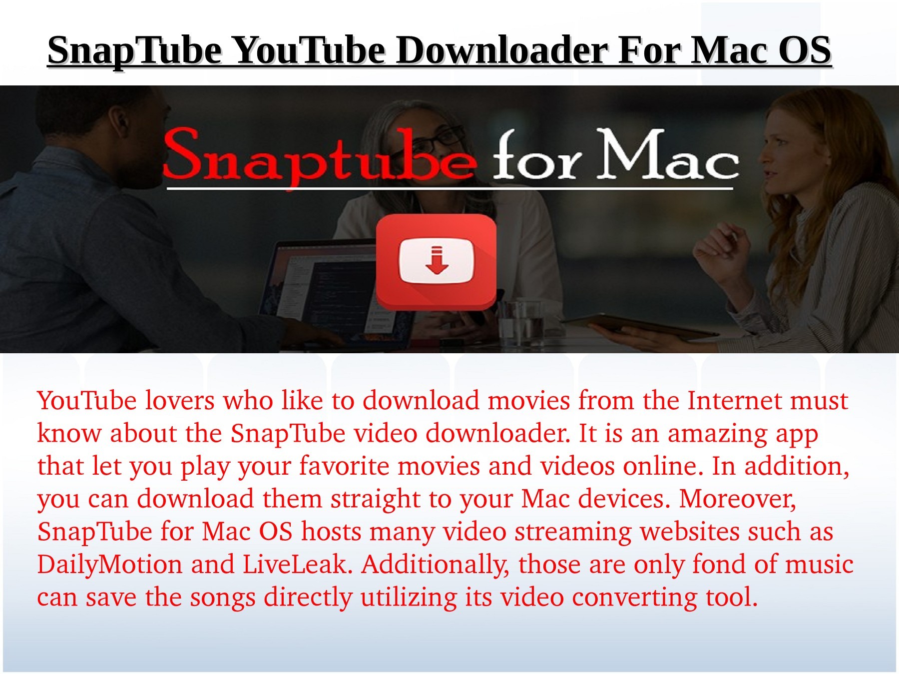 online streaming video downloader for mac